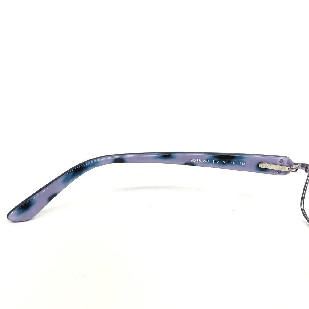 Vogue Eyeglasses Frames VO3812-B 612 Blue Purple Cat Eye Wire Rim 51-16-135